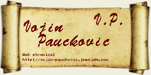 Vojin Paučković vizit kartica